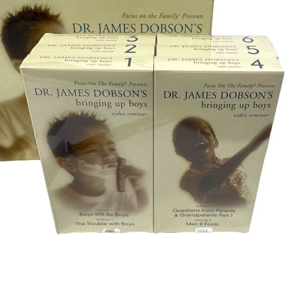 NWT Brining Up Boys by Dr.James Dobson Video Seminar VHS Set - Picture 5 of 15